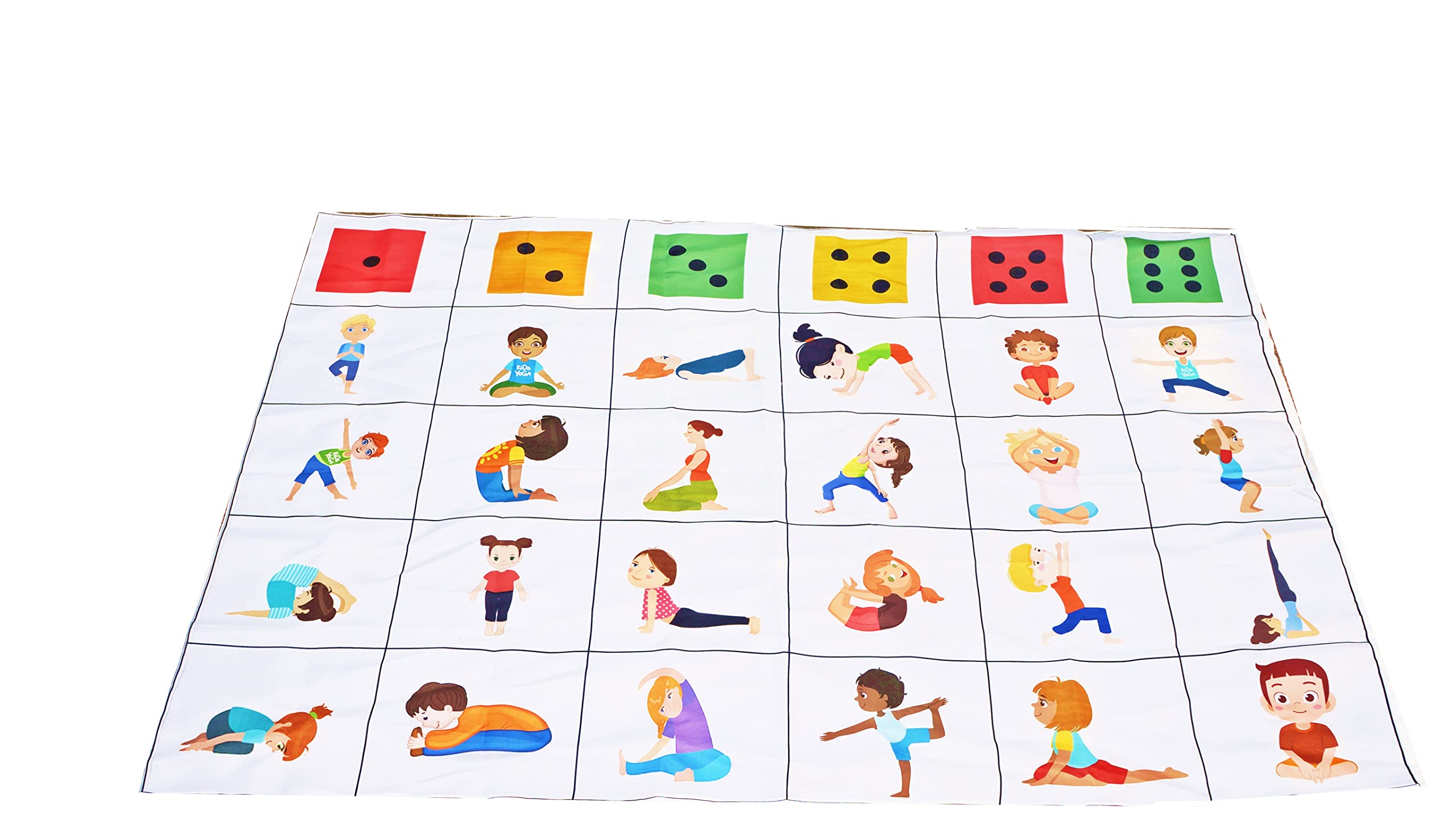MUREN®Kids Yoga Poses Game for Kids, Floor Play mat, Game for Family & Children Birthday and Return Gift- Multicolor (B0C4GWLMM9) Amazon Price History, Amazon Price Tracker