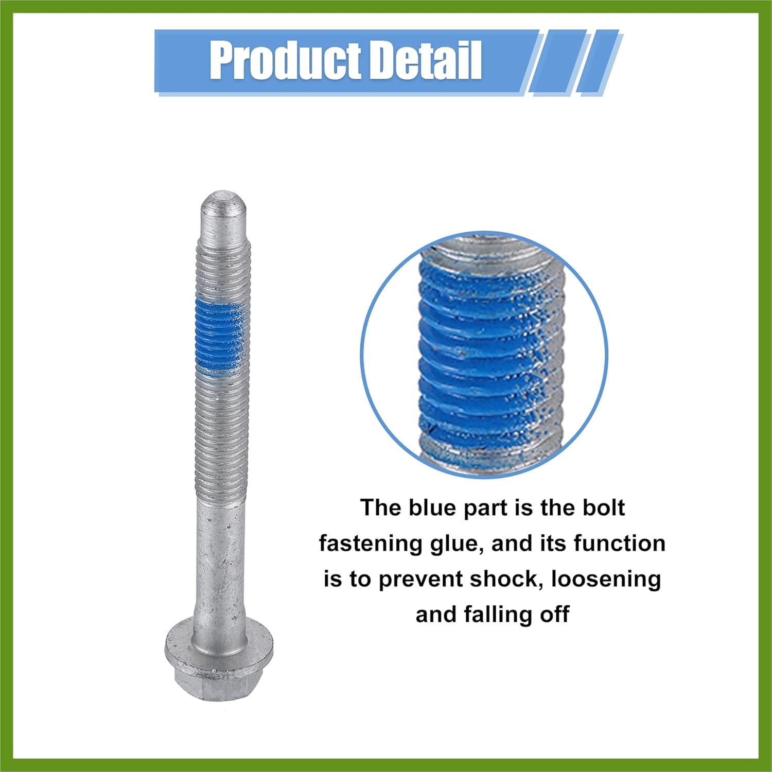 8PCS New Cab Body Assembly Mount Cushion Bolt,10.9 Grade Mild Steel, Fits for Chevrolet Silverado 1500 2500 1999-2004 NO.11516868 Replace Parts Vehicle Components