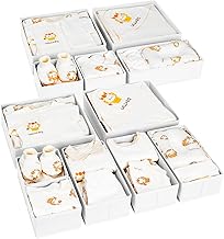 DIMJ Organizer Armadio - Organizer Cassetti, Separatori per Cassetti Divisori per Cassetti Organizzatore Cassetti, per Calze, Biancheria Intima, 12 Pezzi, Bianco