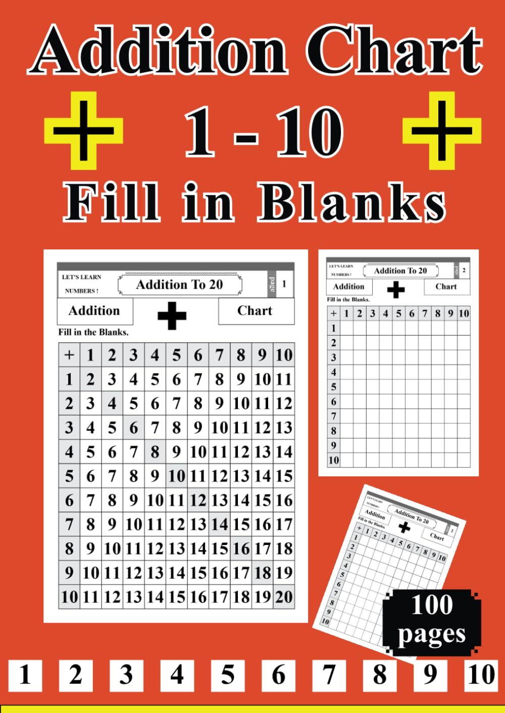 addition-chart-1-10-fill-in-blanks-blank-addition-facts-table-hocine-bm-teacher-amazon-com-books for Free Printable Addition Chart To 100 Addition Chart 1 - 10 Fill in Blanks: Blank Addition Facts Table: Hocine, BM TEACHER: Amazon.com: Books for Free Printable Addition Chart To 100