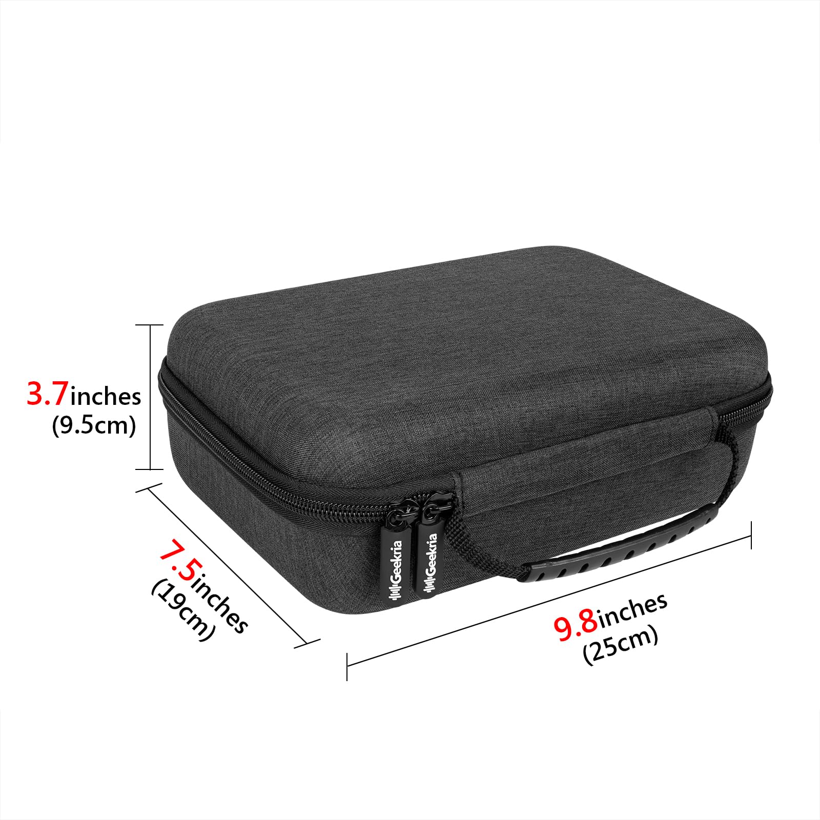 GEEKRIA Estuche de Viaje rígido Compatible con Zoom G1X Four, B1X Four, A1X Four, procesador multiefectos para Guitarra/bajo (Gris Oscuro)