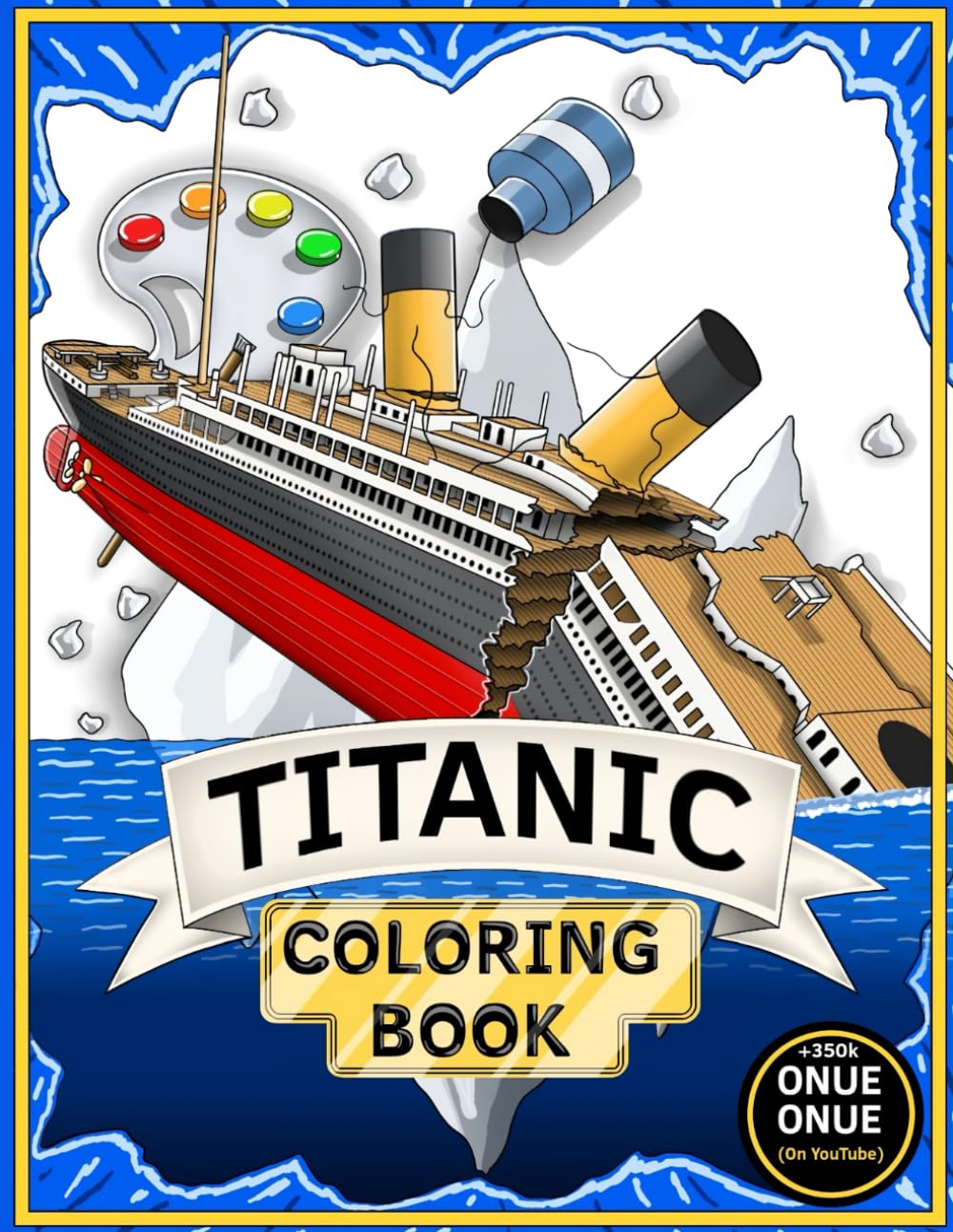 Titanic Coloring Book: Color while learning about the history of the Titanic