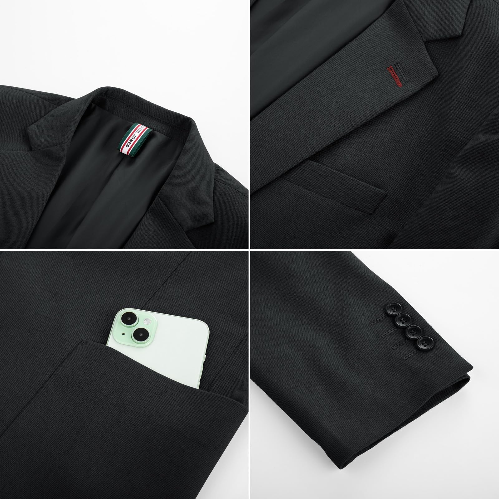 PJ PAUL JONES Sakko - Giacca sportiva da uomo con colletto a risvolto, con blazer