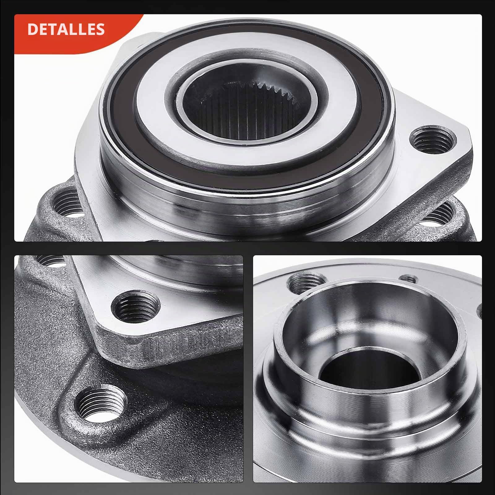 Frankberg 1x Kit de rodamientos de ruedas Frente o Trasera Compatible con A3 8P1 2003-2012 A3 Sportback 8PA 2004-2013 Q3 F3B 2018-2021 TT FV3 FVP 2014-2021 Toledo III 5P2 2004-2009