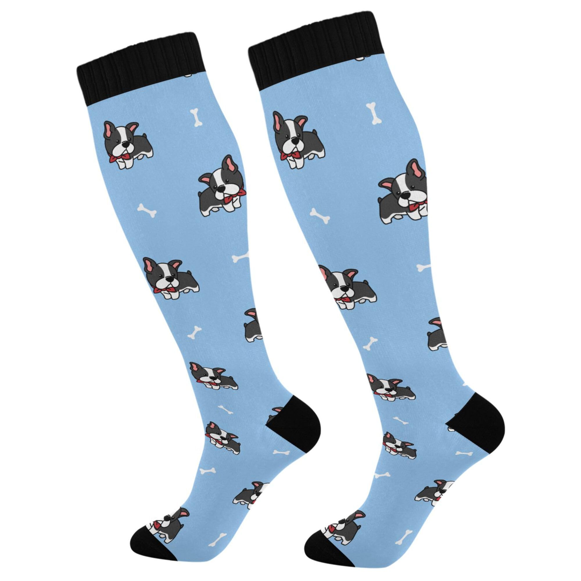 Fisyme Socks for Women Men Warm Comfort Athletic Crew Running Hiking Cycling Compression Socks