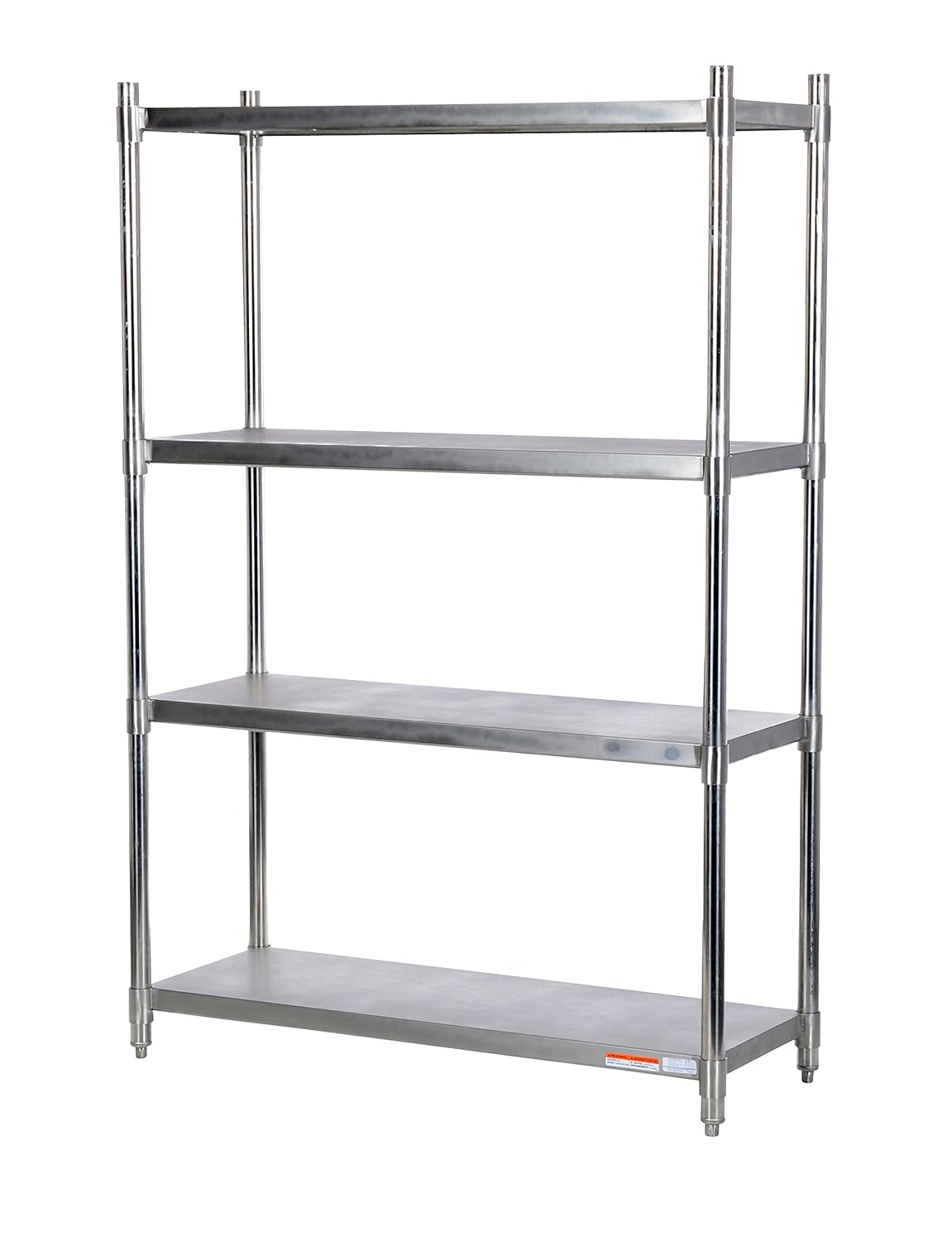 Vestil SSS-1848 Stainless Steel Shelving 48 In. x 18 In. 600 Lb. Capacity Brushed Silver