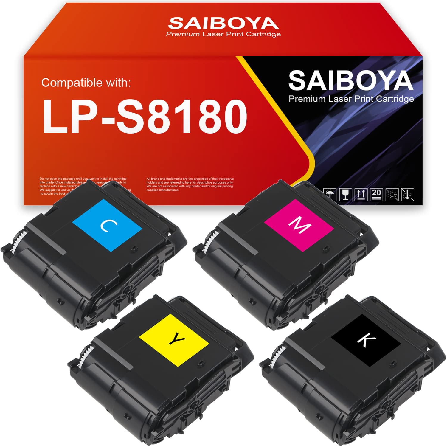 EPSON 準正トナーカートリッジ 4色セット　LPC3T38 Amazon.co.jp: SAIBOYA のための 4 色のオリジナル コードのトナー