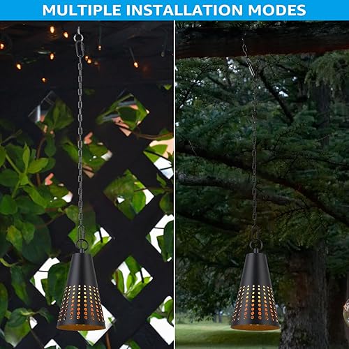 Miniatura 4 de LEONLITE Luces colgantes de bajo voltaje, luces LED colgantes de paisaje de 5 W, 12-36 V CACC, 400 lm, luces de árbol parpadeantes al aire libre