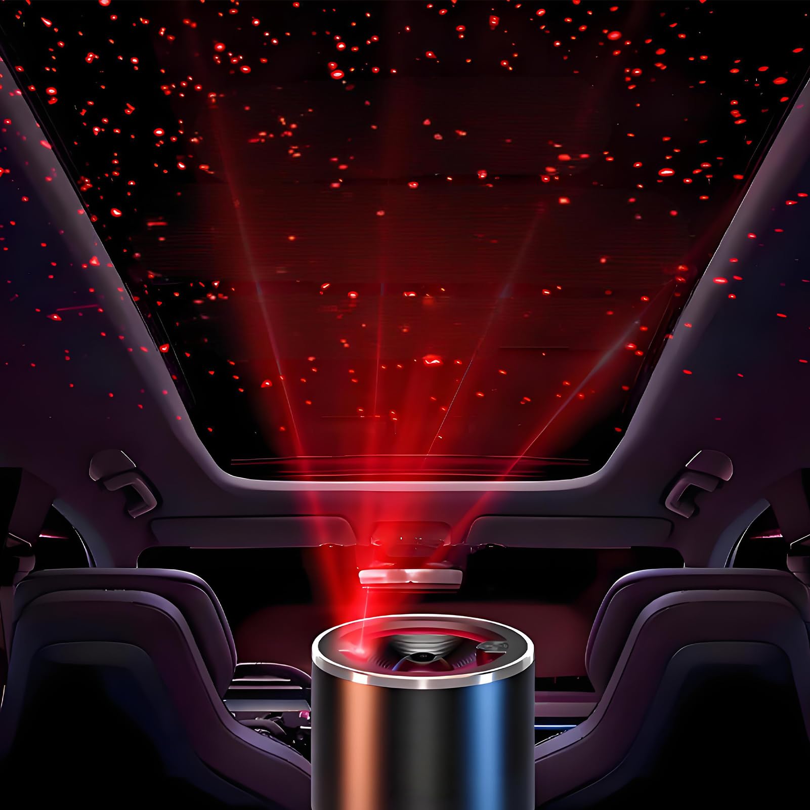 Difusor De Aromas Para Coche Difusor Aromático Con Luz Ambiental Para | Accesorio Interior para Automóviles Camiones Autocaravanas