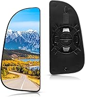 Vista 14 de BDFHYK Vidrio de espejo compatible con Dodge Ram 1500 2500 2009-2018, espejo exterior de vista lateral con placa de respaldo, reemplaza 68050299AA