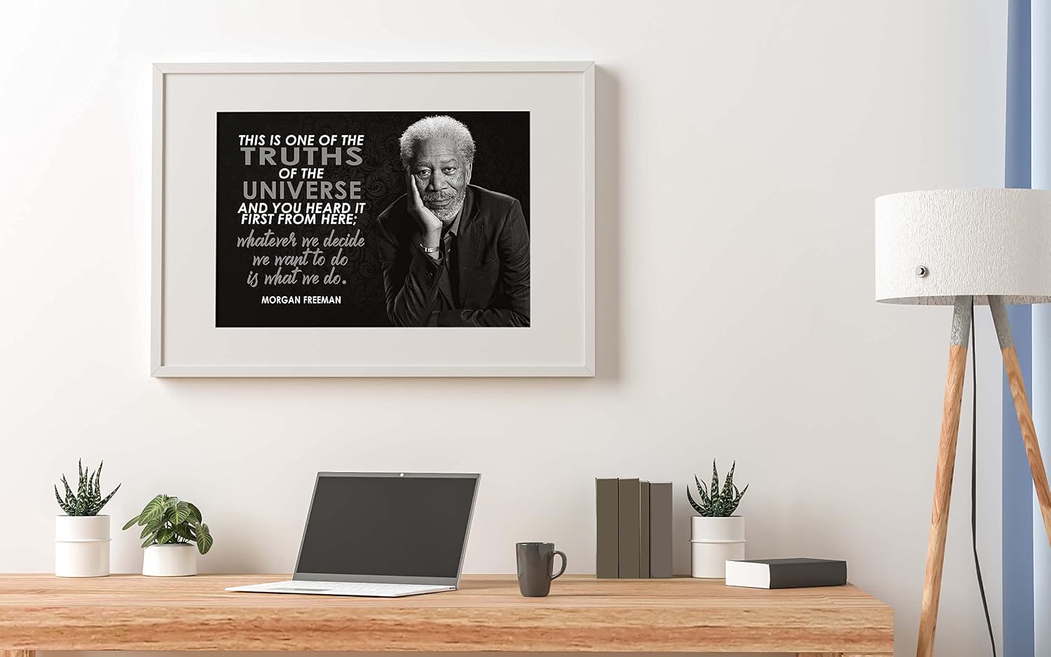 Vincit Veritas Morgan Freeman Motivational Poster Quote Inspirational Quotes Classroom Posters Movie Voice Actor Awards Homeschool Narrator Movies Audible Black History Month Shashank Redemption P082 image 3