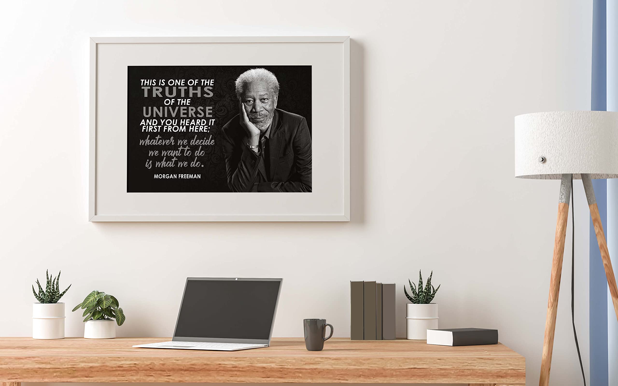 Vincit Veritas Morgan Freeman Motivational Poster Quote Inspirational Quotes Classroom Posters Movie Voice Actor Awards Homeschool Narrator Movies Audible Black History Month Shashank Redemption P082 - Image 4