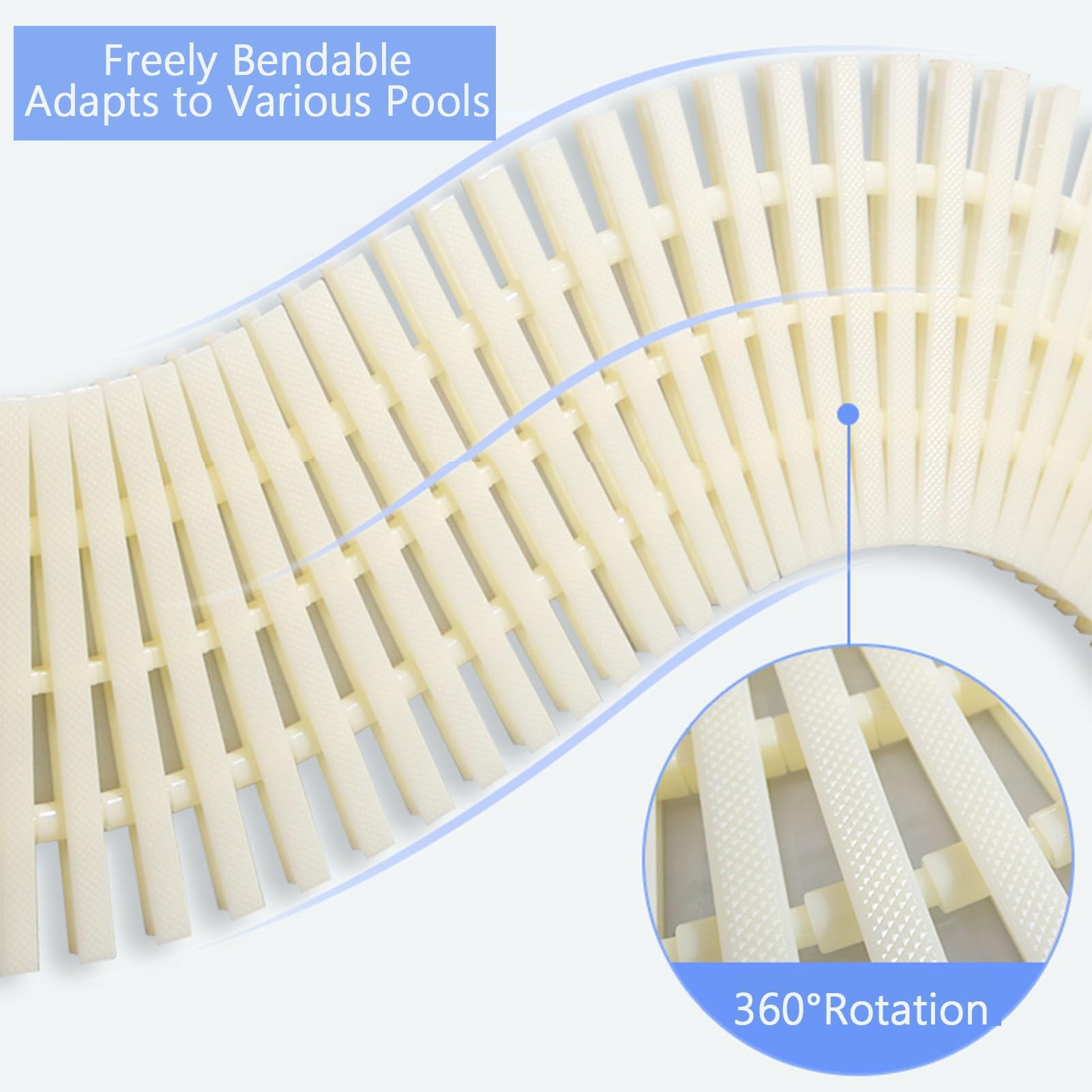 Genérico Rejilla de desagüe para Piscina - Tapa de plástico de 3 Orificios, Rejilla Antideslizante para Ducha, Resistente (soporta hasta 250 kg), 30 cm, Juego de 2 para Uso Interior/Exterior.
