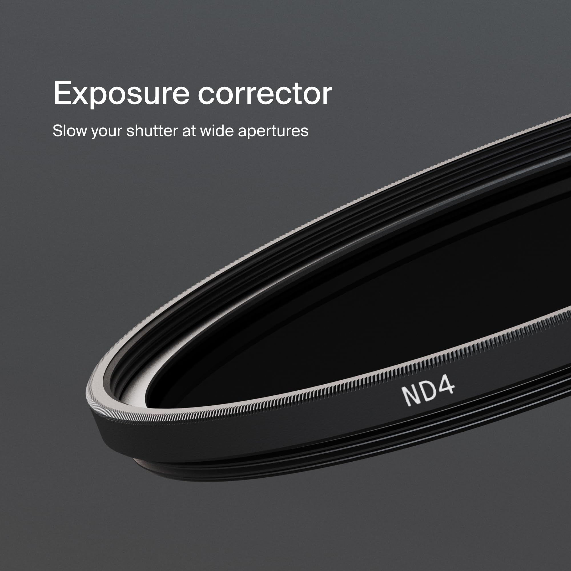 Urth 52 mm Graufilter ND4 (2 Stop) ND Filter (Plus) — Neutraldichte, 20-lagig nanobeschichtet, ultraflache Kamerafilter