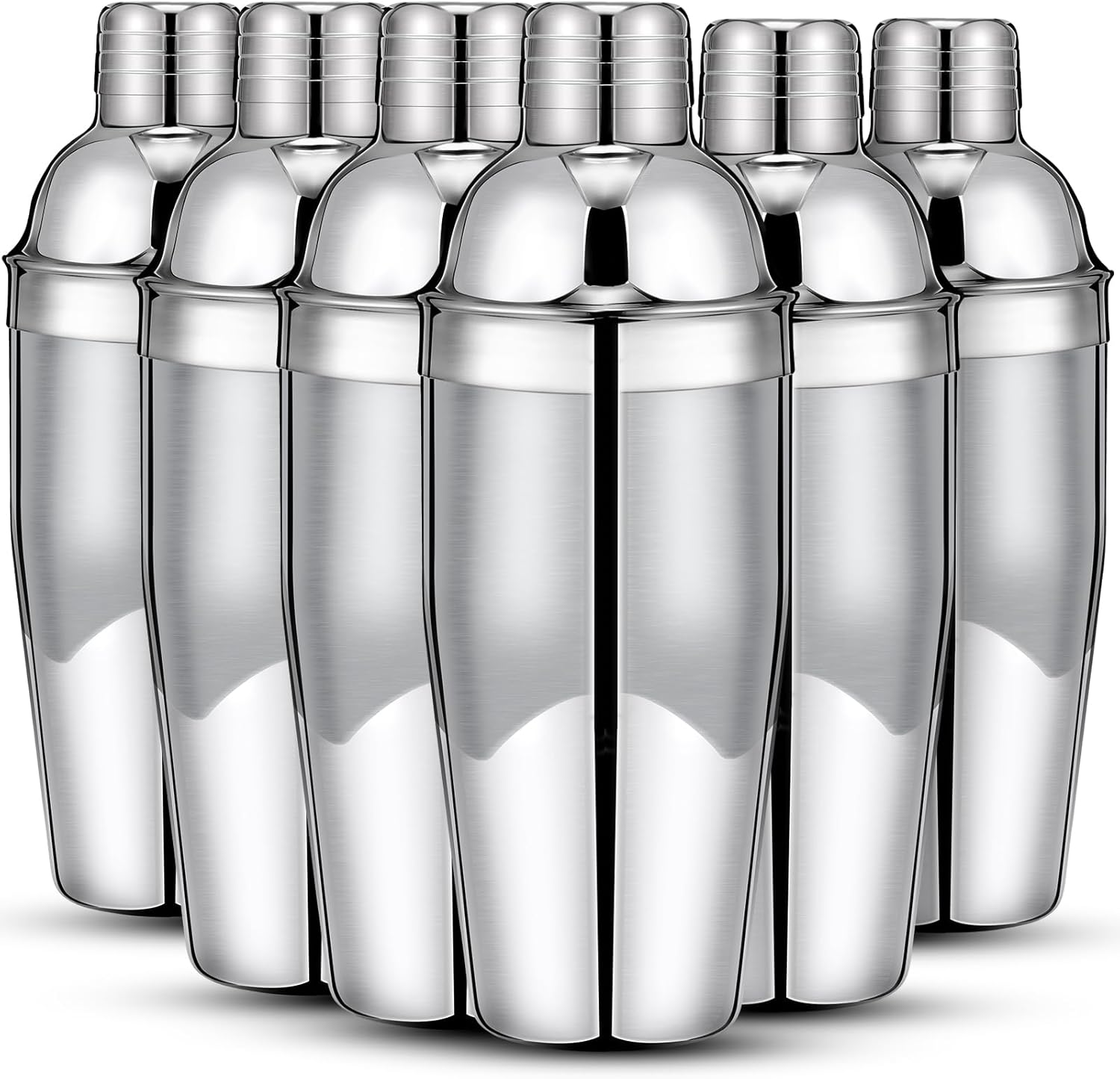 Nitial 6 Pcs 25 oz Stainless Steel Cocktail Shaker No Leaks