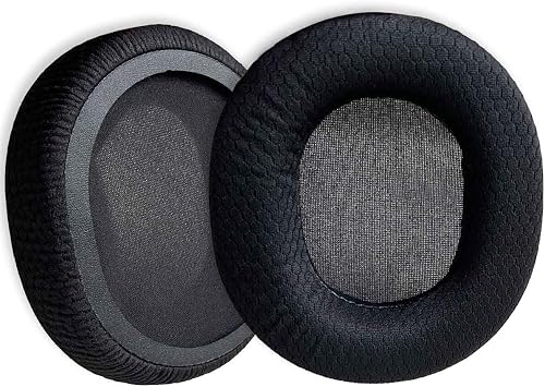 Ear Pads Compatible with SteelSeries Arctis 7/9/Pro/Raw/5/3/1 Headset | Replacement Black Fabric Earpads Cover