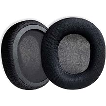 Replacement Ear Pads Cushion Compatible with SteelSeries Arctis 7/9/Pro/Raw/5/3/1 Headset, Black Fabric Earpads Cover for Headphones