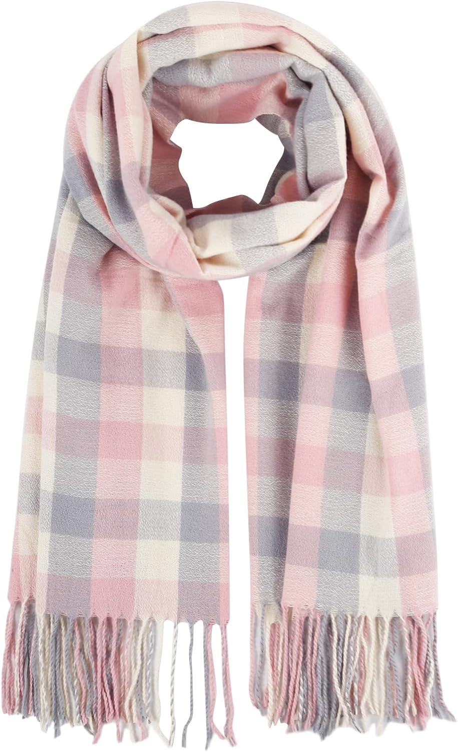 Women Scarf Fashion Long Plaid Shawls Wraps Big Grid Winter Warm Lattice Large Scarves Gifts Cold Weather Accessories