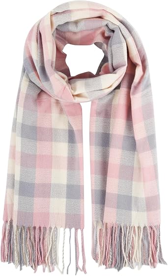 Women Scarf Fashion Long Plaid Shawls Wraps Big Grid Winter Warm Lattice Large Scarves Gifts Cold Weather Accessories