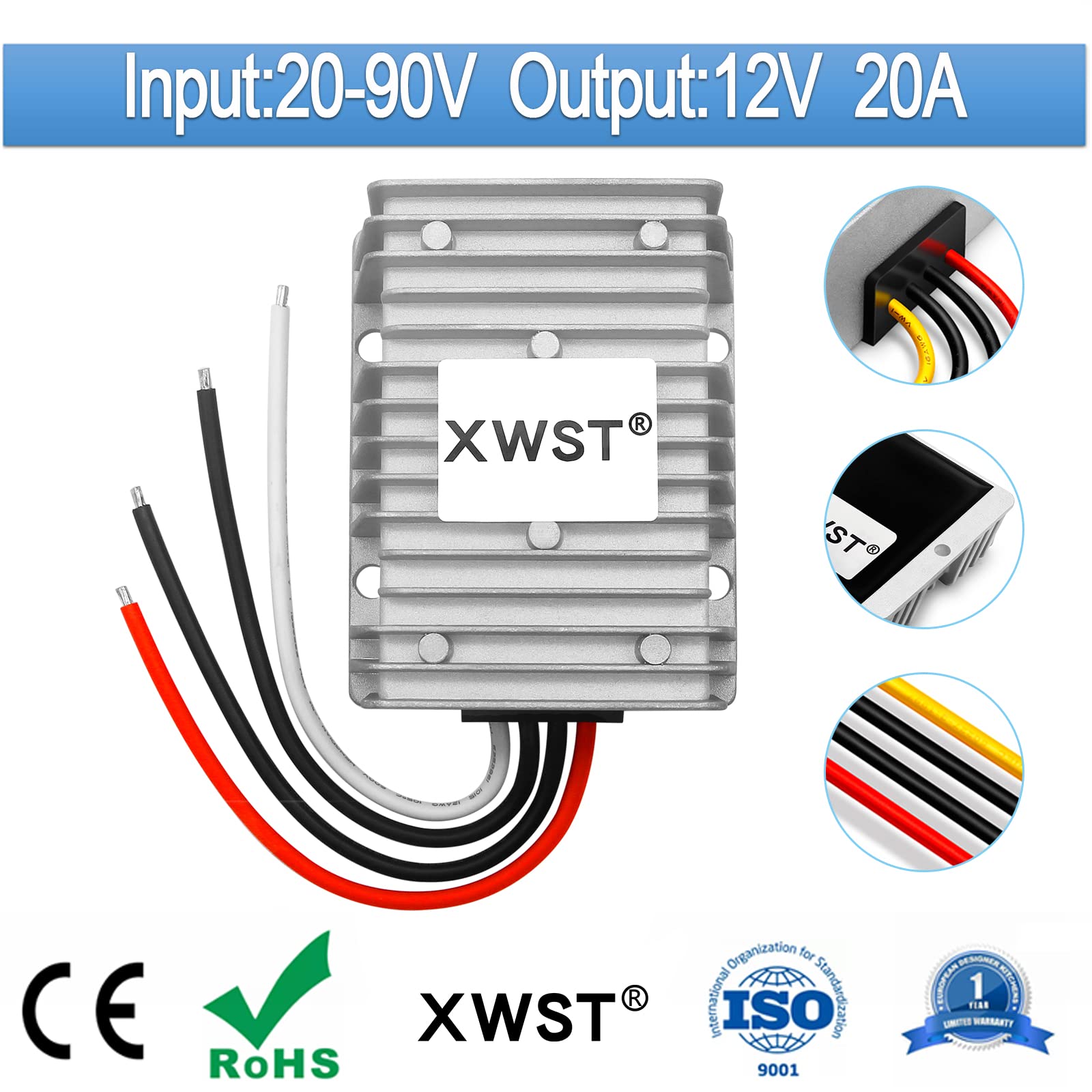 Amazon.com: XWST DC DC Converter Reducer 20-90v 24v 36v 48v