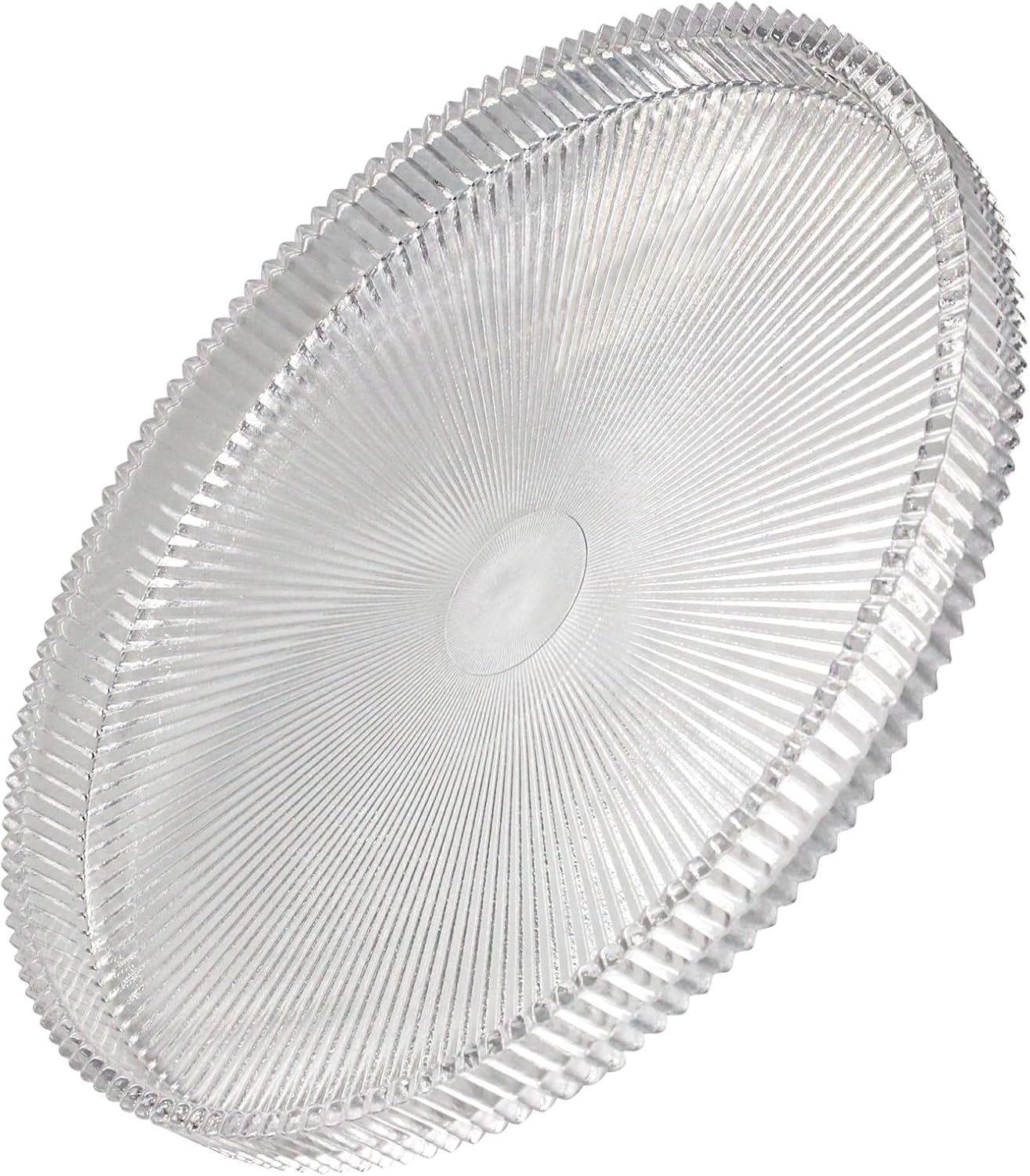 2 Pack Round Glass Serving Trays - Clear Serving Tray for Breakfast, Desserts, Jewelry & Perfume Display,10 Inches Diameter Glass Tray, Home Decoration