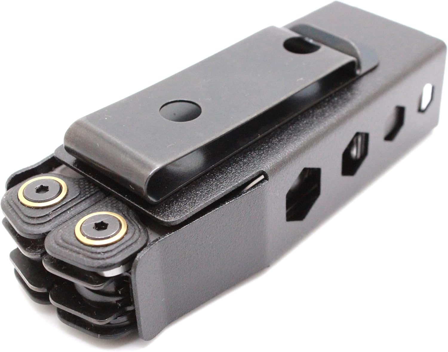 RAE Gear - Compatible with LEATHERMAN Alpha Multitool Sheath (2.25" SPRING STEEL BELT CLIP)
