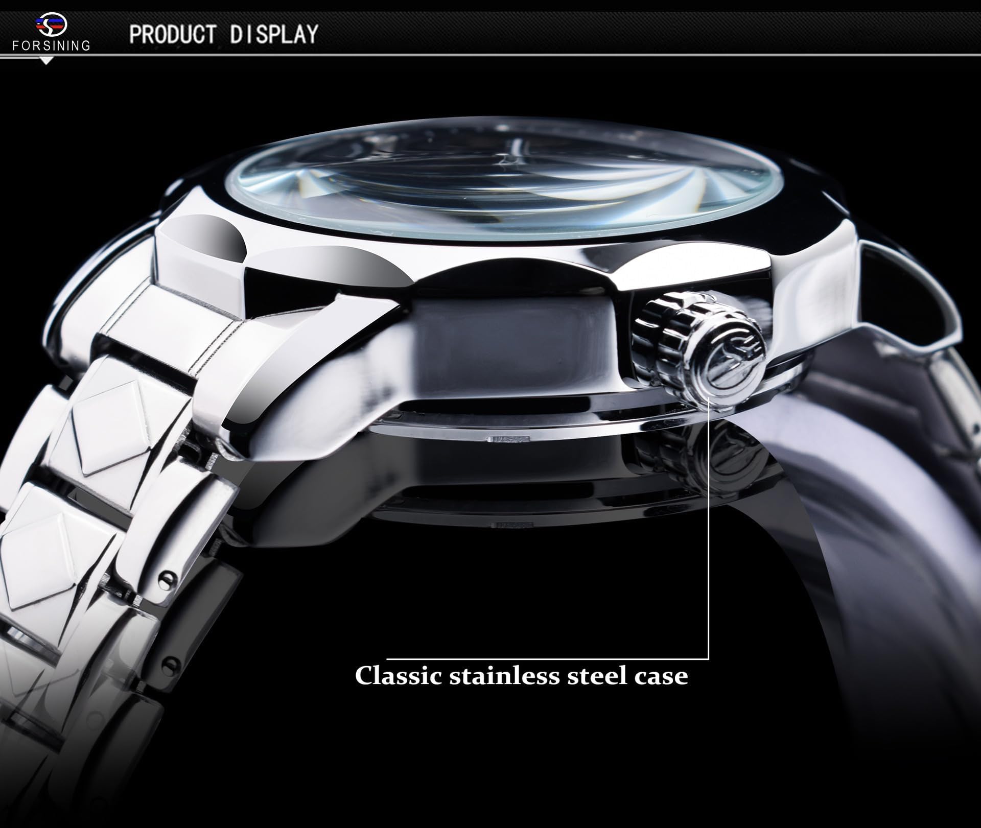 Reloj mecánico de lujo con esfera de esqueleto para hombre, reloj de pulsera Tourbillon automático con diseño de diamantes