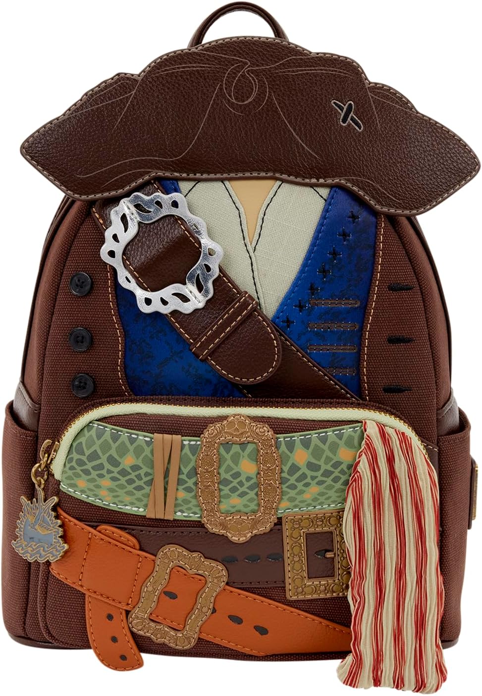 Loungefly Disney: Jack Sparrow - Pirates of the Caribbean - Cosplay Mini Backpack - Great for Kids & Adults - Collectible Bags