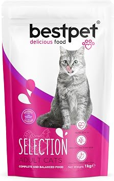 Bestpet Selection Chicken Meat Dry Food for Adult, Selective Cats, 1 kg