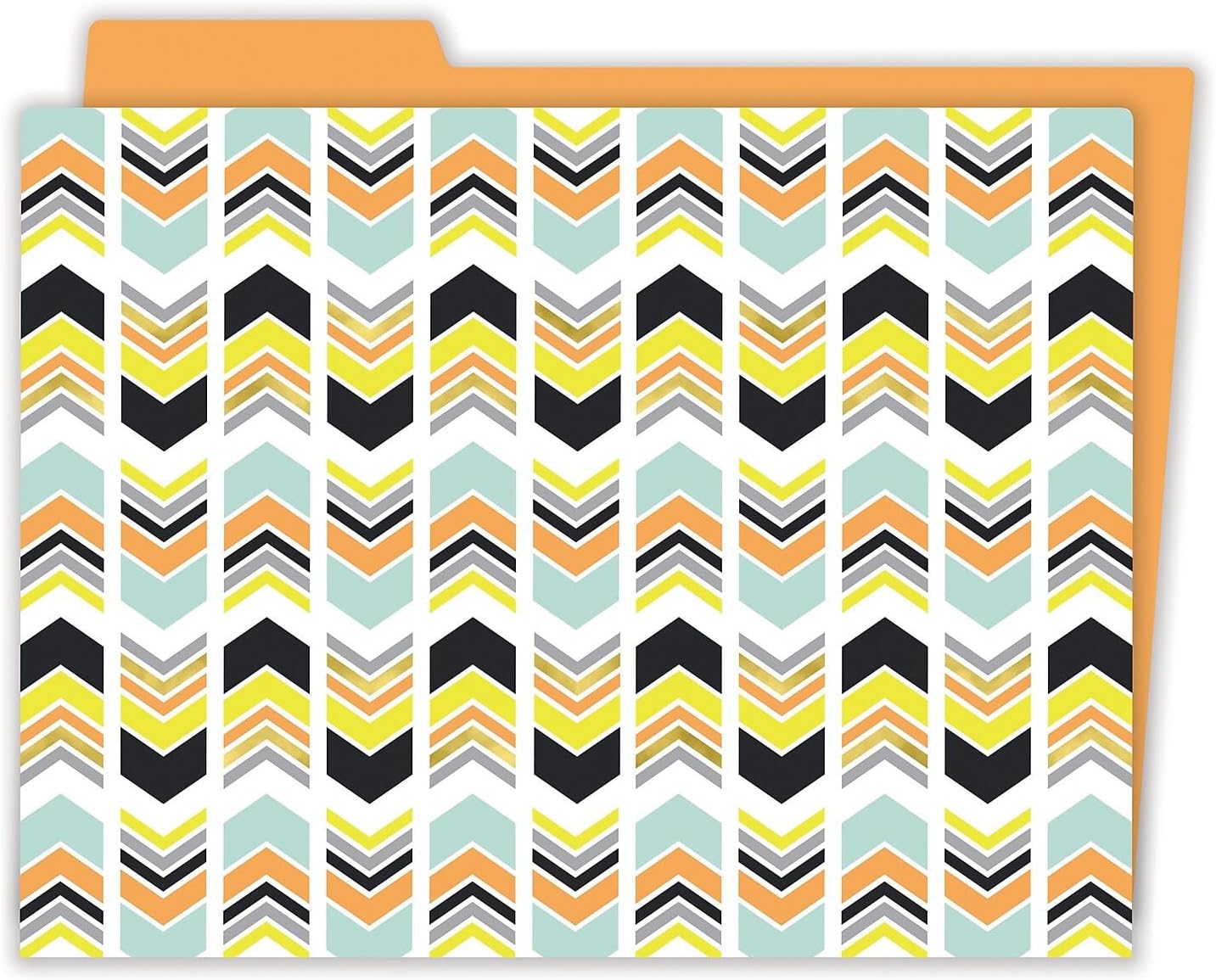 Carson Dellosa Aim High Decorative File Folders—11.75" x 9.5" Multi-Pattern Colored File Folders for Filing Cabinet, Office or Classroom File Organization (6-Pack) image 2