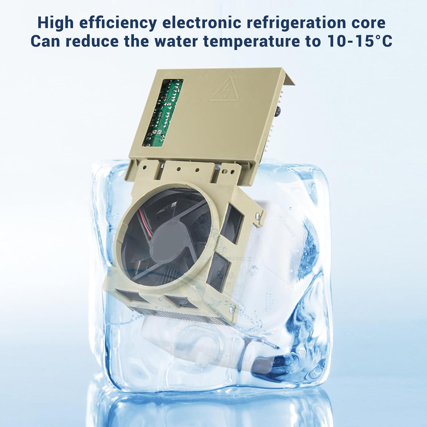 Hot Cold Water Dispenser Small Ice and Hot Model Dispensing for Household Desktop Office, ABS Drink Dispenser Stainless Steel for Desktop Sculpture, Water Coolers