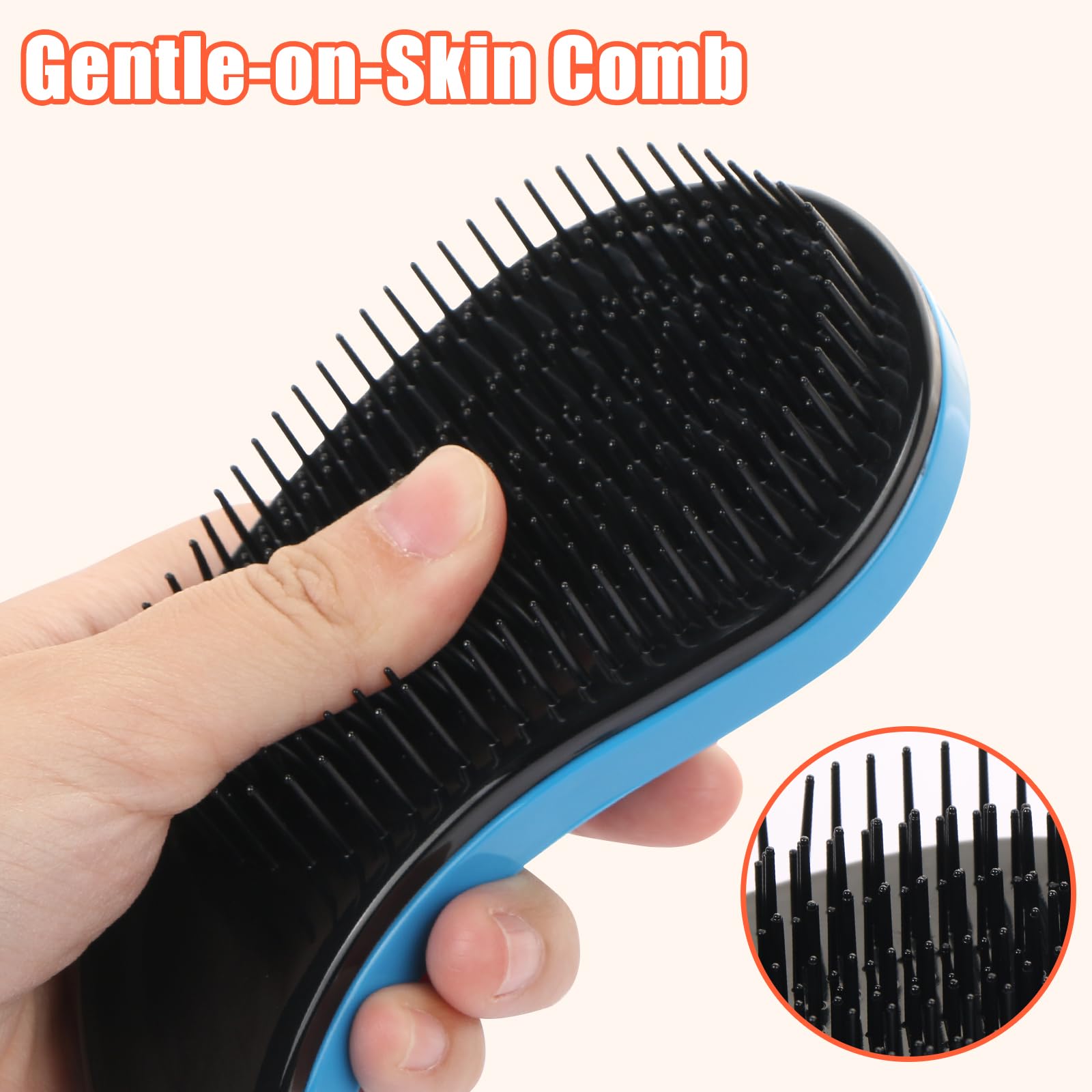 LALASTYLE 2 Pcs Puppy Brush, Small Dogs Brushes for Grooming Soft Dog Comb - Image 3