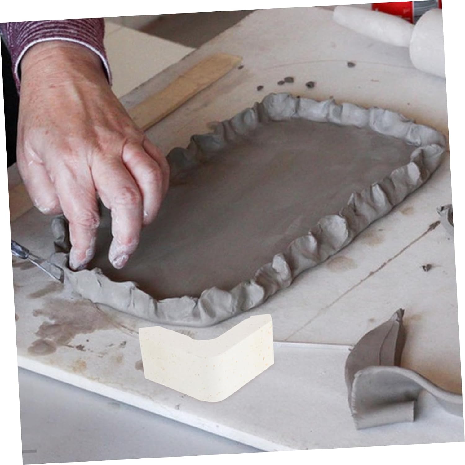 DOITOOL Shaped Kiln Pillar Support Rods for Space-Saving Firing Accessory for Electric Kiln Compact Design