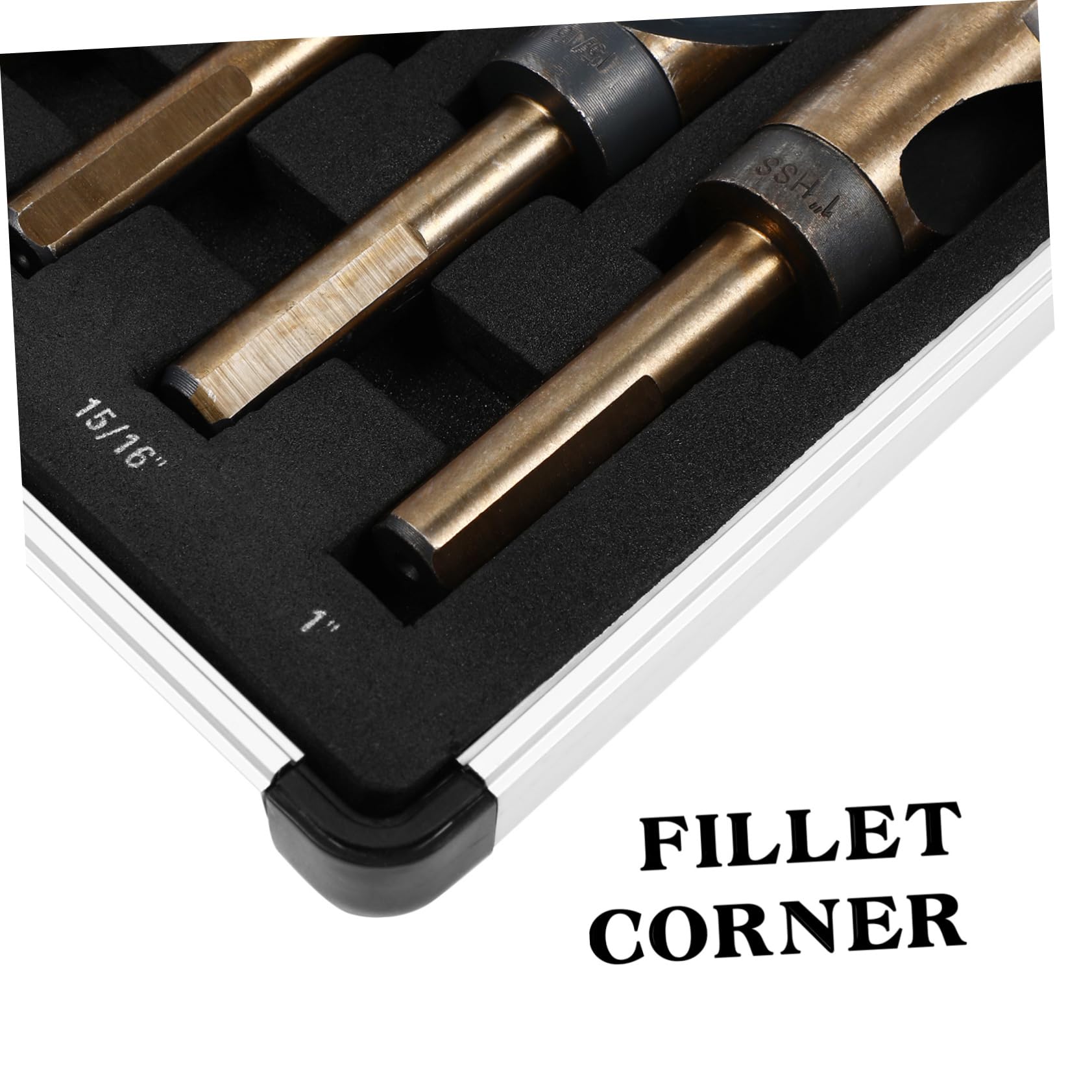 IWOWHERO Drill Bits for Materials 8pcs Metal Drill Bit Set Precision Straight Handle for Cast Iron Aluminum Alloy Plastic