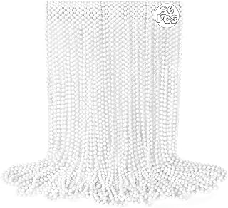 36Pcs Beaded Necklace, Mardi Gras Beads Necklaces Accessories, 33 Inch Bead Costume for Women Man, Festival Parade Throw Supplies