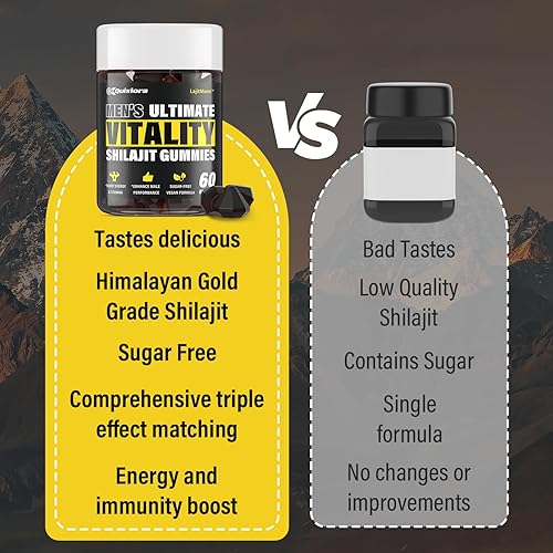 Miniatura 4 de Shilajit - Gomitas para hombre  Shilajit para hombres  Shilajit puro orgánico del Himalaya, en forma de diamante, alta potencia, más de 85