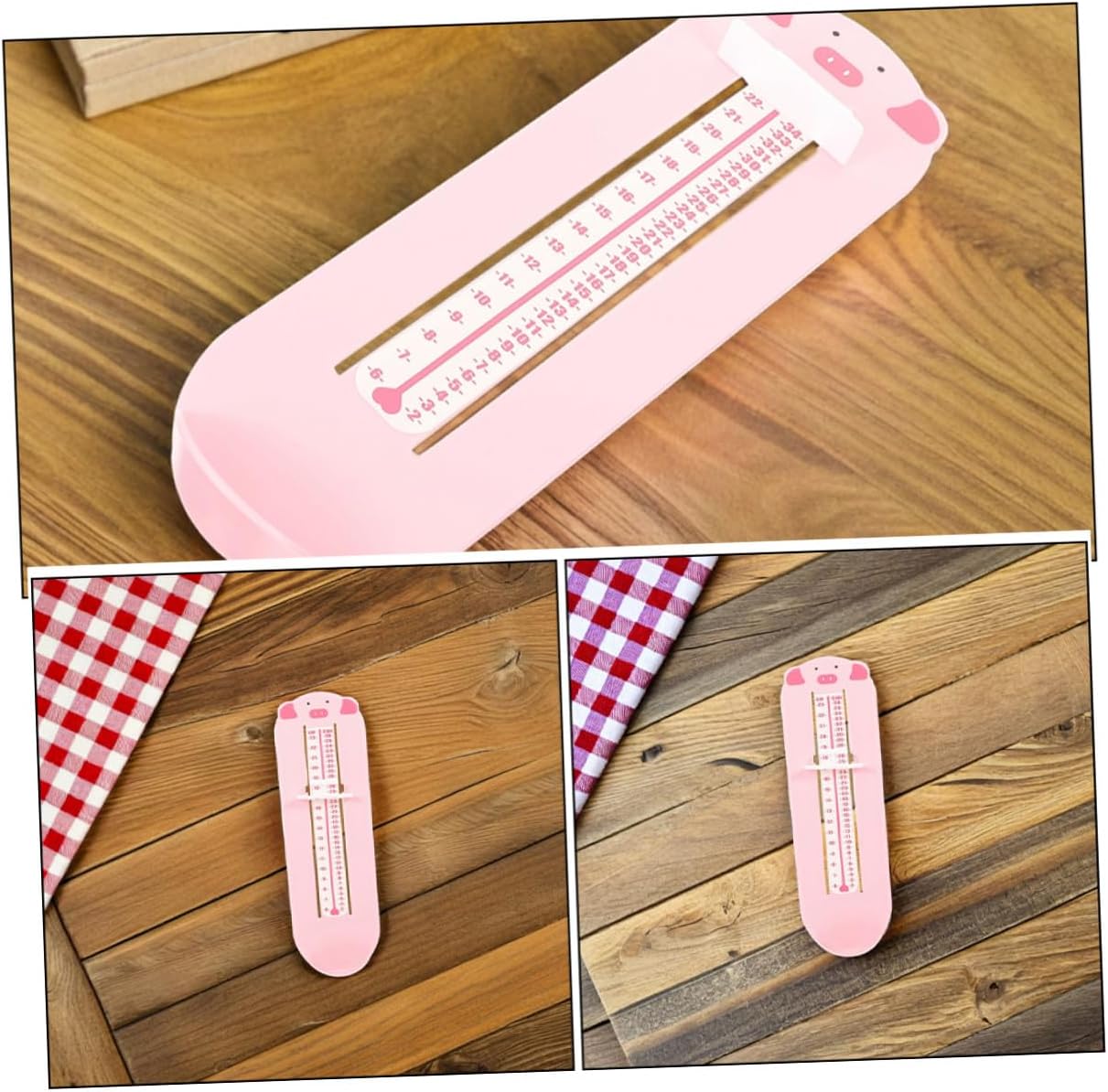 SECFOU 2pcs 's Foot Measuring Device and Shoe Size Ruler Plastic Foot Length Gauge for Ages 0-8 for Accurate Shoe Shopping at Home