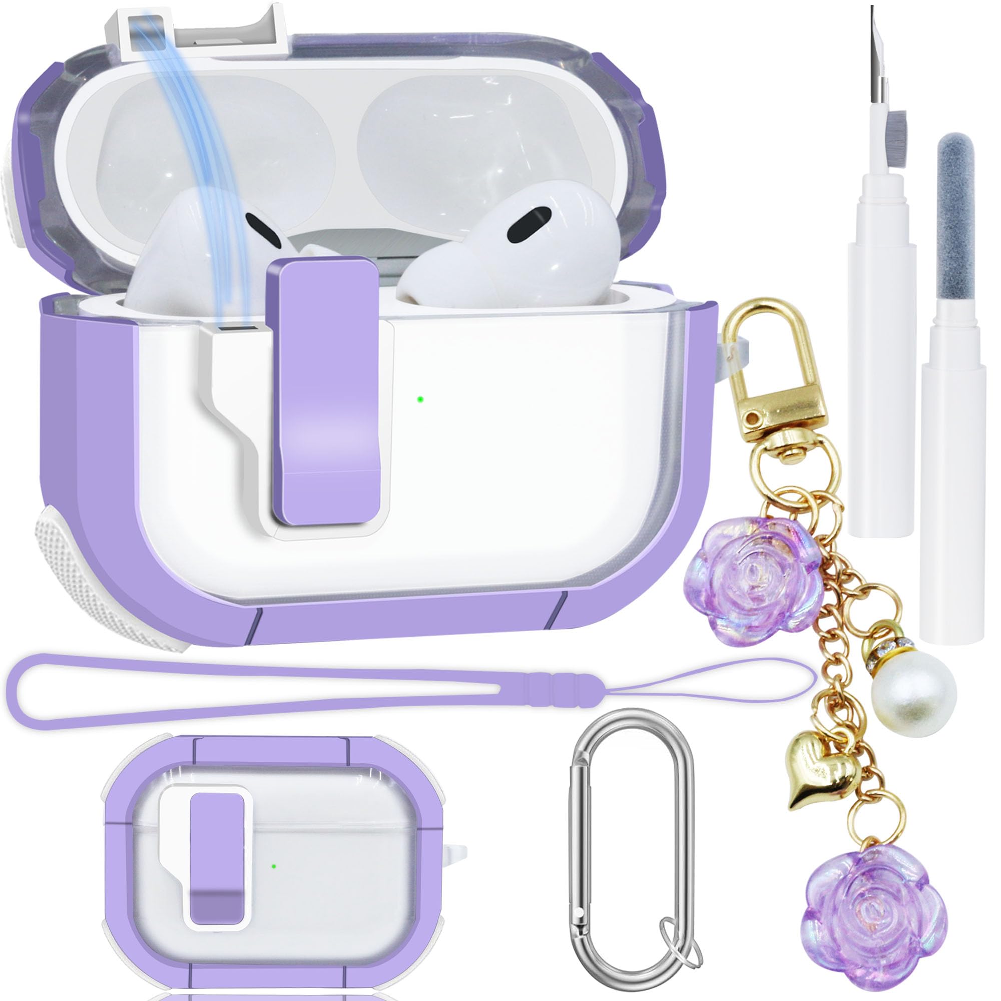Amazon.com: Clear Case for AirPods Pro 2nd/1st Generation