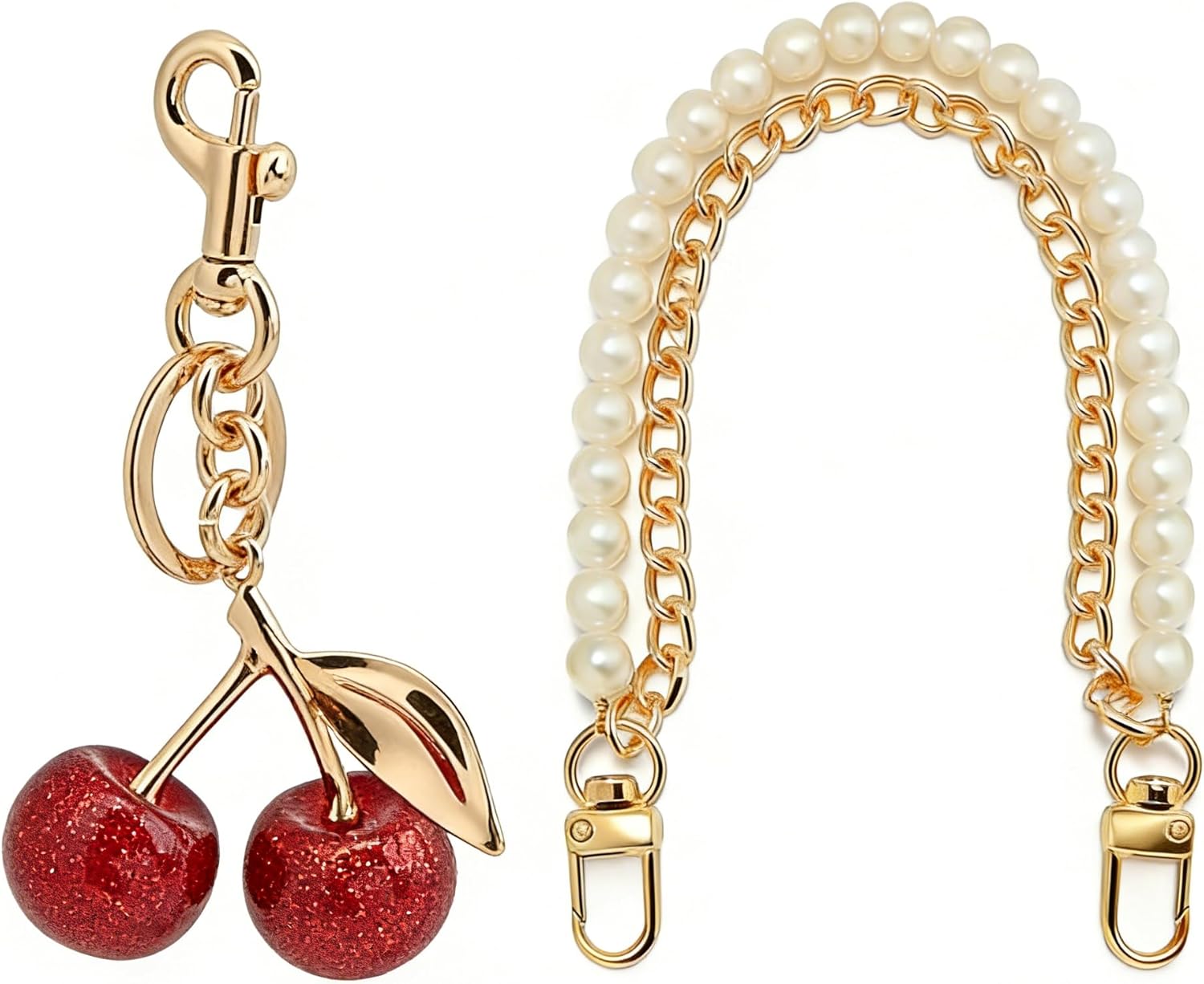 Cherry Keychain Key chains Accessories Gifts for Women Purse Bag Charms Extender Chain for Handbags