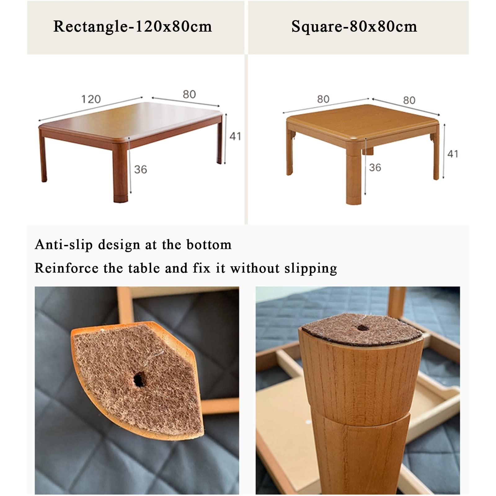 Stół grzewczy Kotatsu Japoński stół z piecem kuchennym Stół grzewczy Kotatsu Stół Tatami Elektryczny stolik kawowy Dom Okno wykuszowe Niski stół grzewczy Stół + kołdra +,Navy Blue-80 * 80 * 41cm