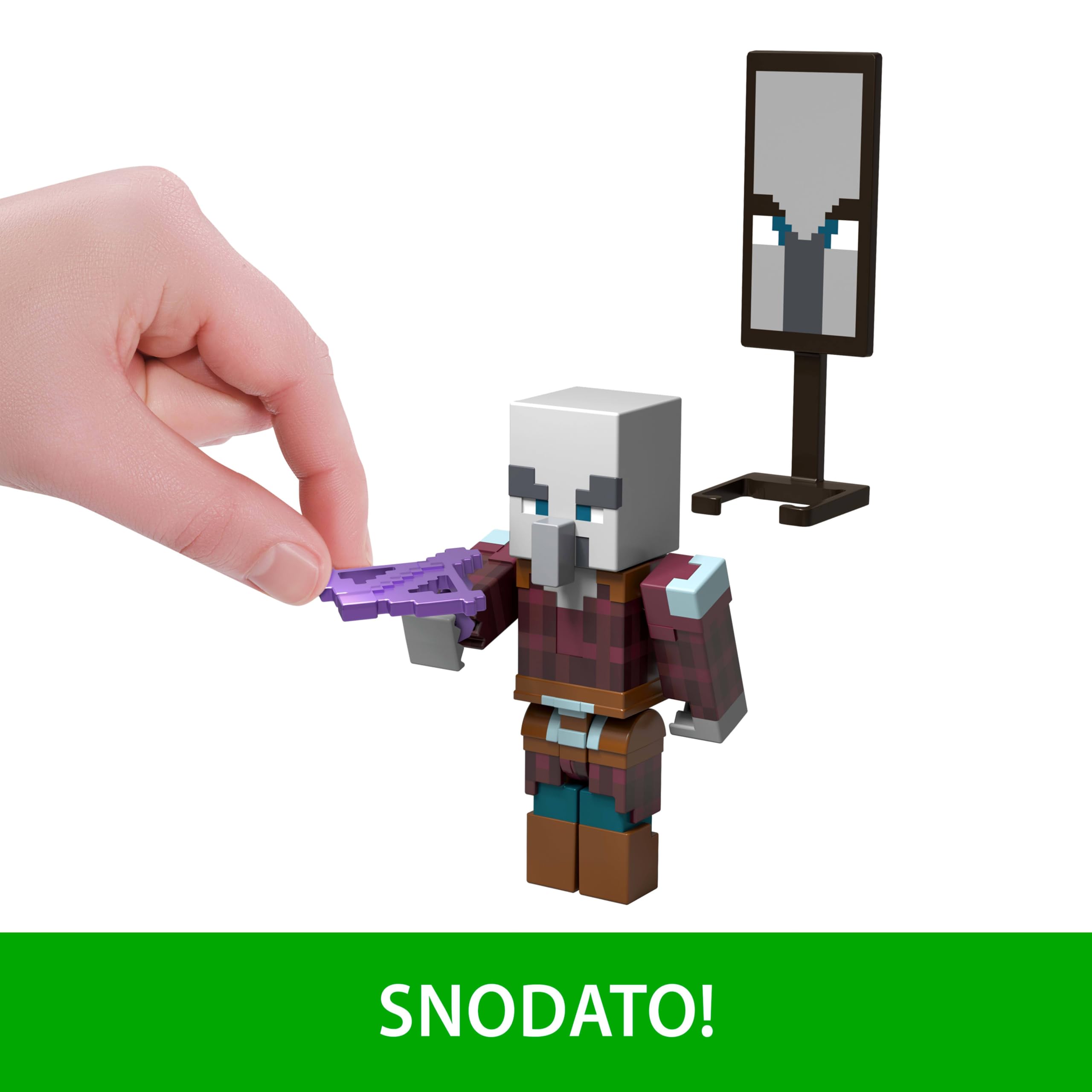 Mattel Minecraft Raid nel Villaggio con 3 action figure e accessori | Il set da collezione in scala da 8,3 cm include Steve, per giocatori di videogiochi e bambini (esclusiva Amazon)