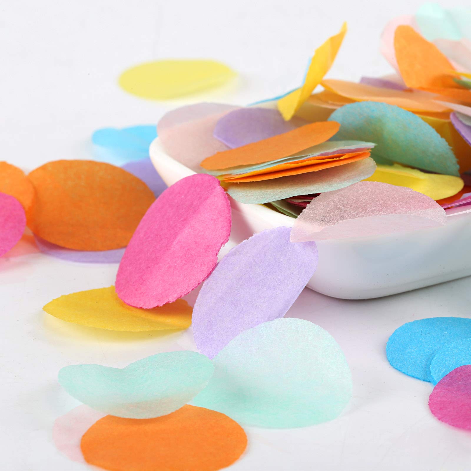 Kesote – Lot 10000 Confettis De Tissu Ronds 2,5 Cm, 4 Couleurs (or, Crème, Blanc, Rose) – Mariage Anniversaire
