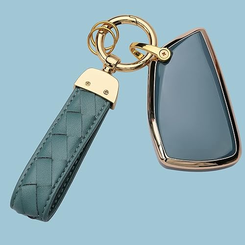 Miniatura 6 de Funda para llavero Chevrolet compatible con GMC Silverado Sierra 1500 2500HD 3500HD 2021-2025 (color blanco vory, 6 botones)