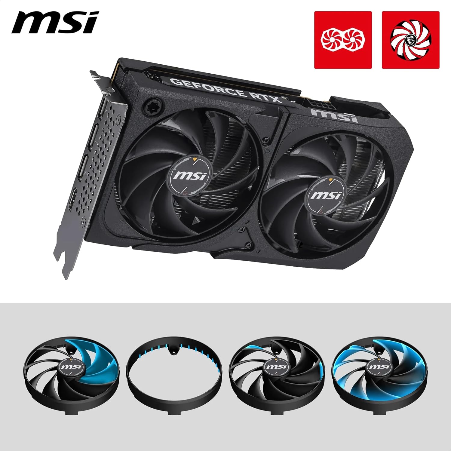 msi GeForce RTX 5050 8G SHADOW 2X OC - Scheda video - Immagine 3
