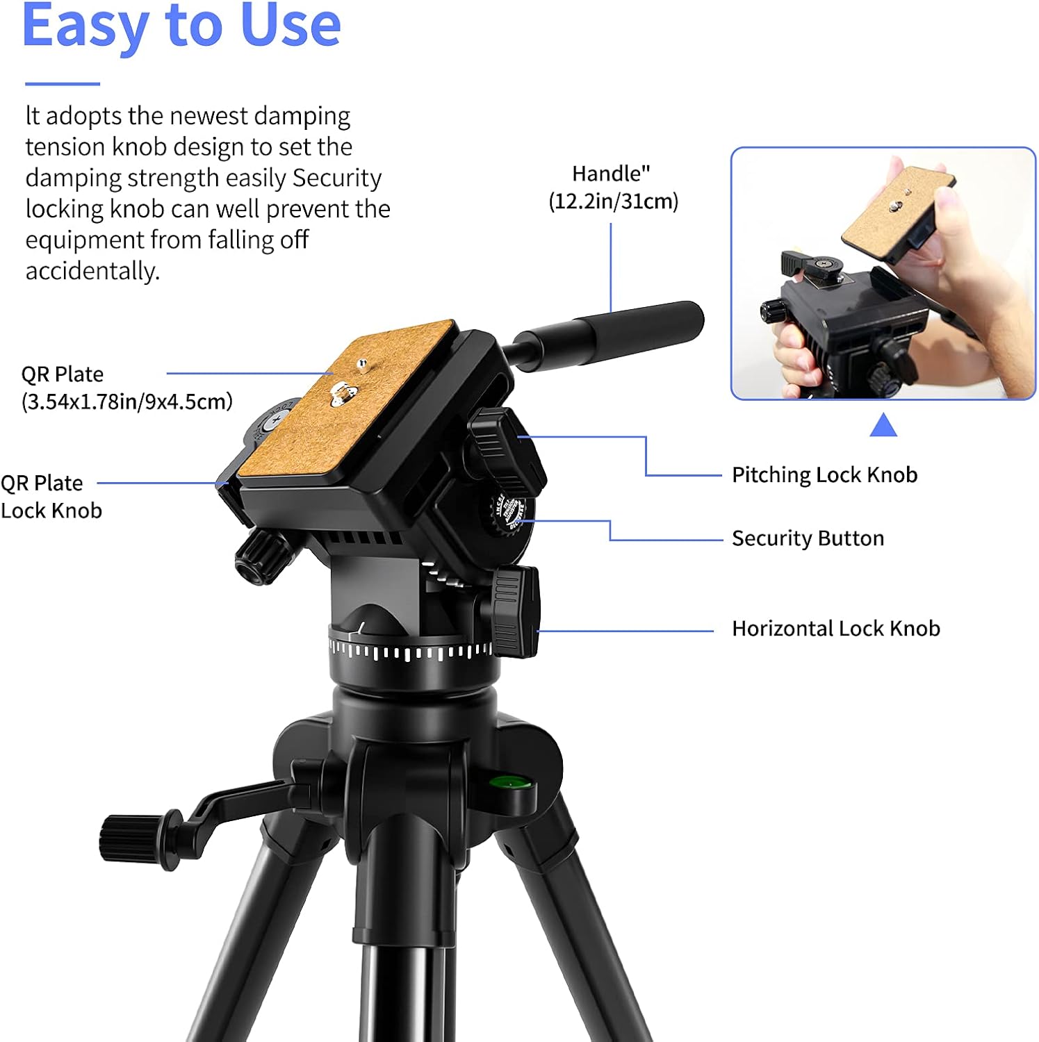 Limited Video Tripod with Fluid Head, Heavy Duty Professional Video Camera Tripod Travel Tripod Aluminum Compatible for DSLR SLR Nikon Canon Sony Camcorder DV with Carry Bag Popular Video Tripod with Fluid Head, Heavy Duty Professional Video Camera Tripod Travel Tripod Aluminum Compatible for DSLR SLR Nikon Canon Sony Camcorder DV with Carry Bag