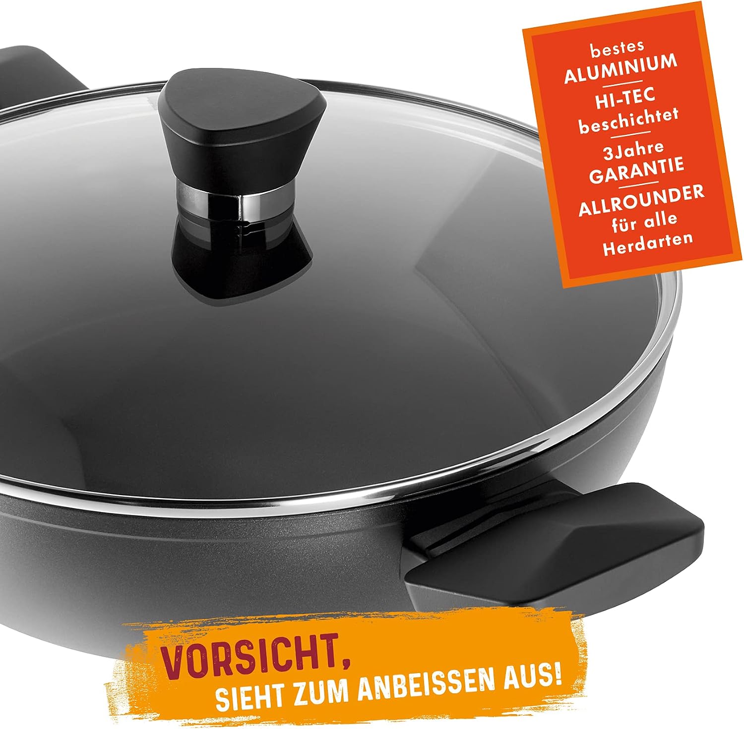 Rohe Germany Henry Serving Pan with Lid Diameter 28 cm Aluminium