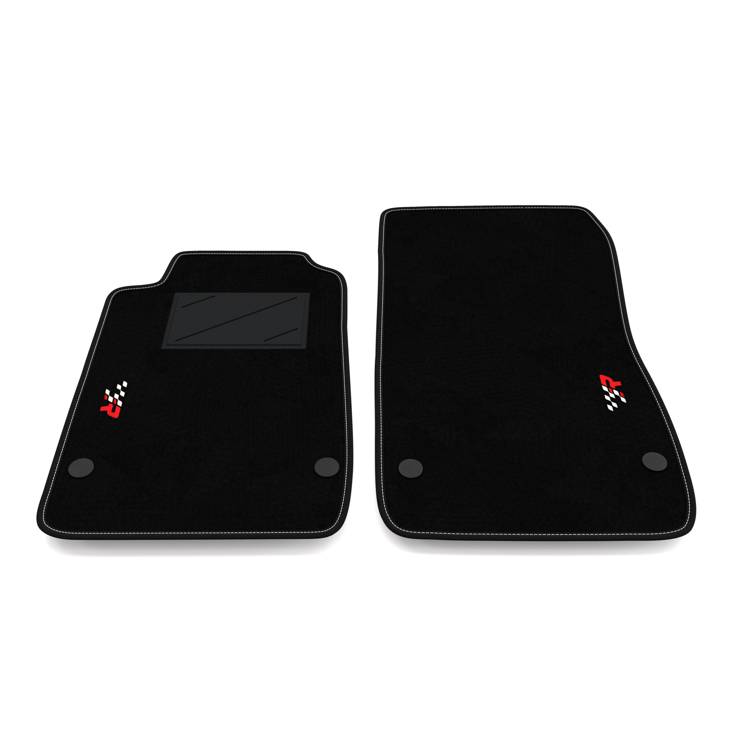 Alfombrillas para Mercedes SLK R170 1996-1998 a medida con moqueta y bordado deportivo R Racing 7