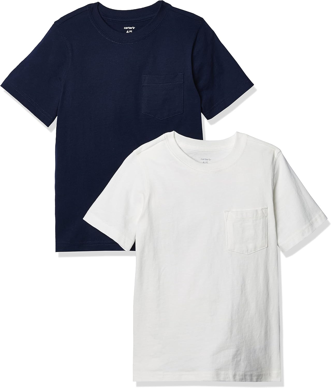 Carter's Boys' 2-Pack Tees 4 Navy/White