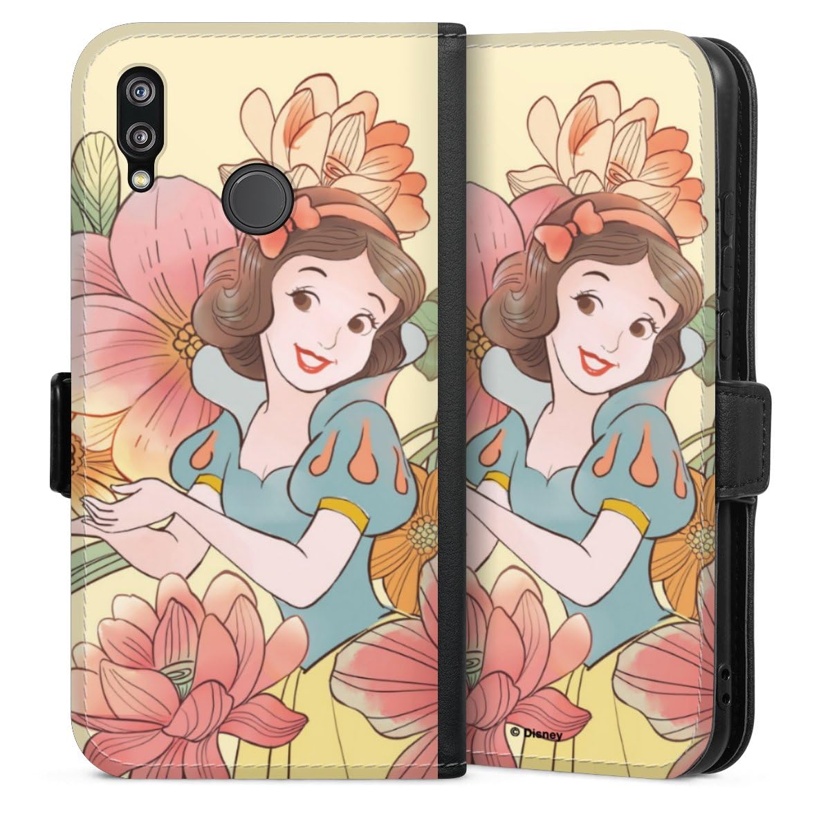 DeinDesign Etui Compatible avec Huawei P20 Lite Etui Folio Etui magnetique Blanche-Neige Disney Produit sous Licence Officielle