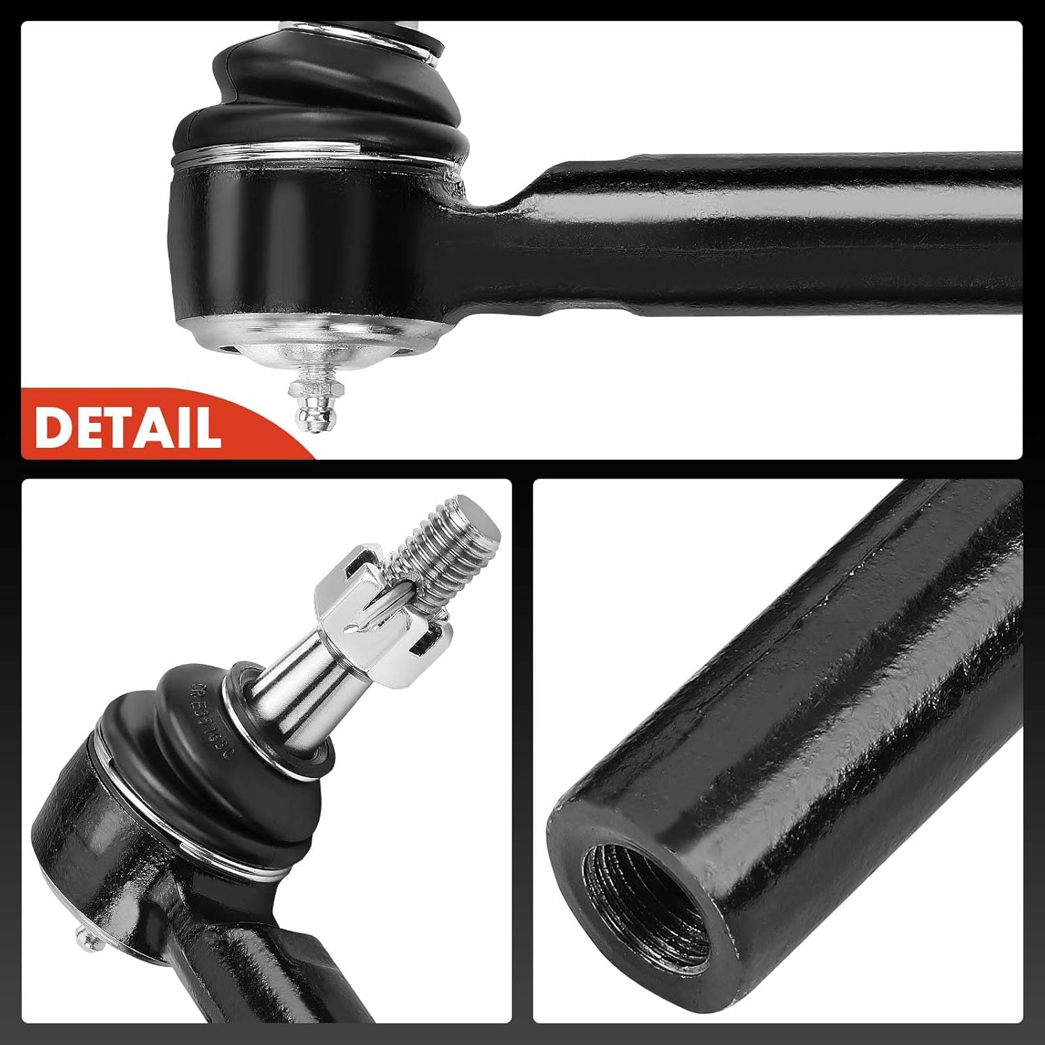 A-Premium 2 x Front Outer Tie Rod Ends, Compatible with Chevy Silverado 1500 14-19, Tahoe/Suburban 15-20 & GMC Sierra 1500 14-18, Sierra 1500 Limited 19, Yukon (XL) 15-20 & Cadillac Escalade 15-20